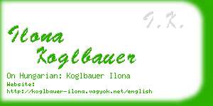 ilona koglbauer business card